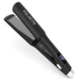 iQUE 1.75-Inch Titanium Silk Press Flat Iron Hair Straightener - Dual Voltage
