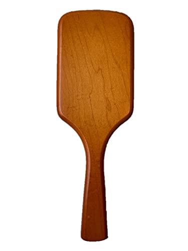 Large Wooden Paddle Hair Brush with Vegan Boar & Nylon Bristles