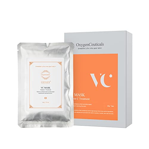 OxygenCeuticals VC Mask ? Premium Vitamin C Peel-Off Algae Mask for Purifying Treatment (30g x 5 packs)