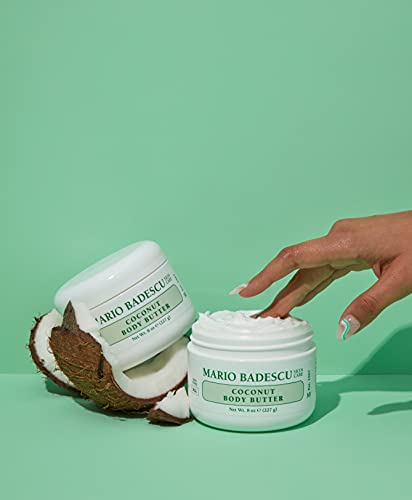 Mario Badescu Coconut Body Butter Pack of 2 - 8oz All Skin Types Moisturizer