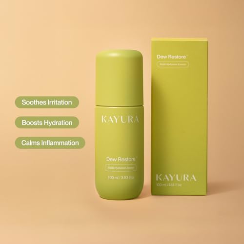 Kayura Dew Hydrating Toner with Turmeric & Ceramide - Vegan, Fragrance-Free, 3.5 fl oz