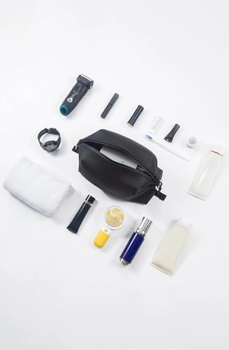 Silicone Toiletry Bag 4.5L - Water-Resistant Travel Organizer, Black