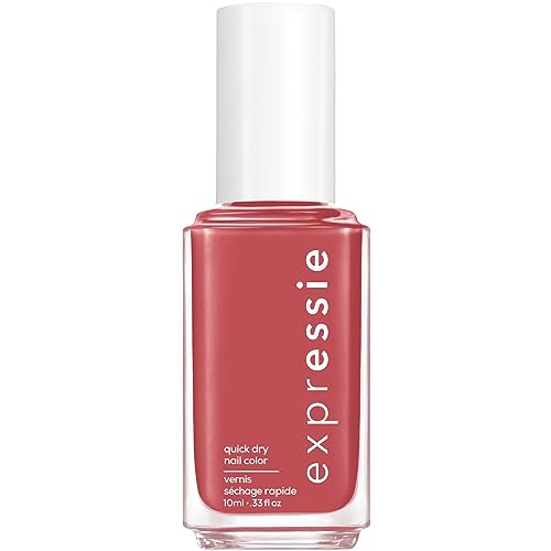 essie Expressie Nail Polish, Quick-Dry Nude Pink Nail Polish, Vegan, Party Mix & Match, 0.33 fl oz