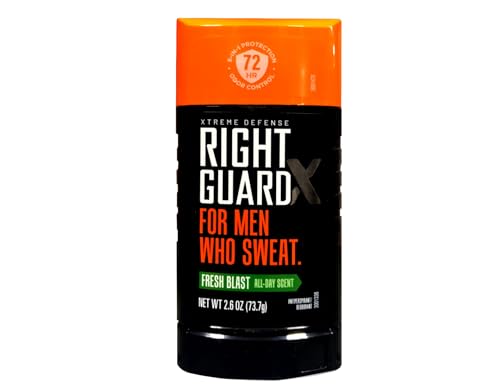 Right Guard Xtreme Defense 5 Anti-Perspirant & Deodorant Pack of 5 - Fresh Blast 2.6 Oz