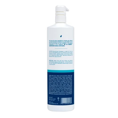 Whipped Volumizing Shampoo for Fine Hair - Hydrating, Sulfate & Paraben Free - 33.8 Fl Oz (Pack of 1)