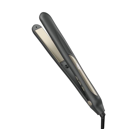 INFINITIPRO Tourmaline Ceramic 1-Inch Flat Iron Hair Straightener - Dark Gray