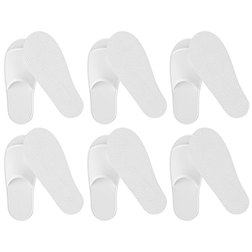 8.5-10 Women & 7-9 Men Linen Open Toe Spa Slippers Bulk Hotel Reusable Indoor Bathroom Travel