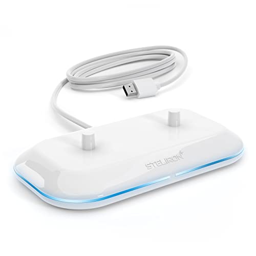 Dual Toothbrush Charger for Philips Sonicare Electric Toothbrushes - Waterproof 2-in-1 Replacement Base