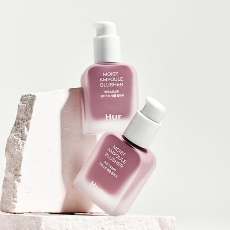 House of Hur Moist Ampoule Blusher with 50% Moisture Essence | Hydrating & Long-Lasting Blush | 0.33 fl. oz. (9 Shades) - Lavender Flush