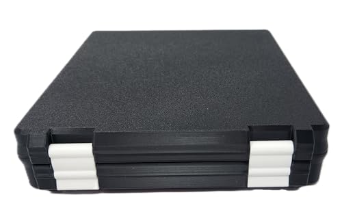 3D Printed Vial Storage Case - 3ml Peptide Organizer for Freezer & Travel - Black/White, 100 Vials