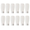 12PCS 150ml / 5oz Clear Refillable Empty Plastic Squeeze Soft Tubes With Flip Cap Makeup Containers Sample Packaging Jars Bath Containers Portable Bottle