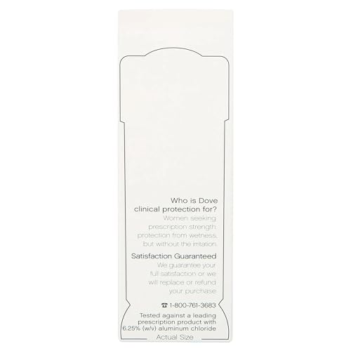 Dove Clinical Protection Anti-Perspirant Deodorant Stick 6 Pack, Cool Essentials Scent