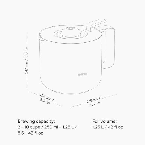 Aarke Double-Walled Stainless Steel Thermal Jug 42oz - Stainless Variation