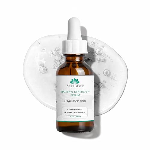 SKIN DEVA Matrixyl Synthe’6 & Hyaluronic Acid Anti-Aging Facial Serum 1 Fl Oz