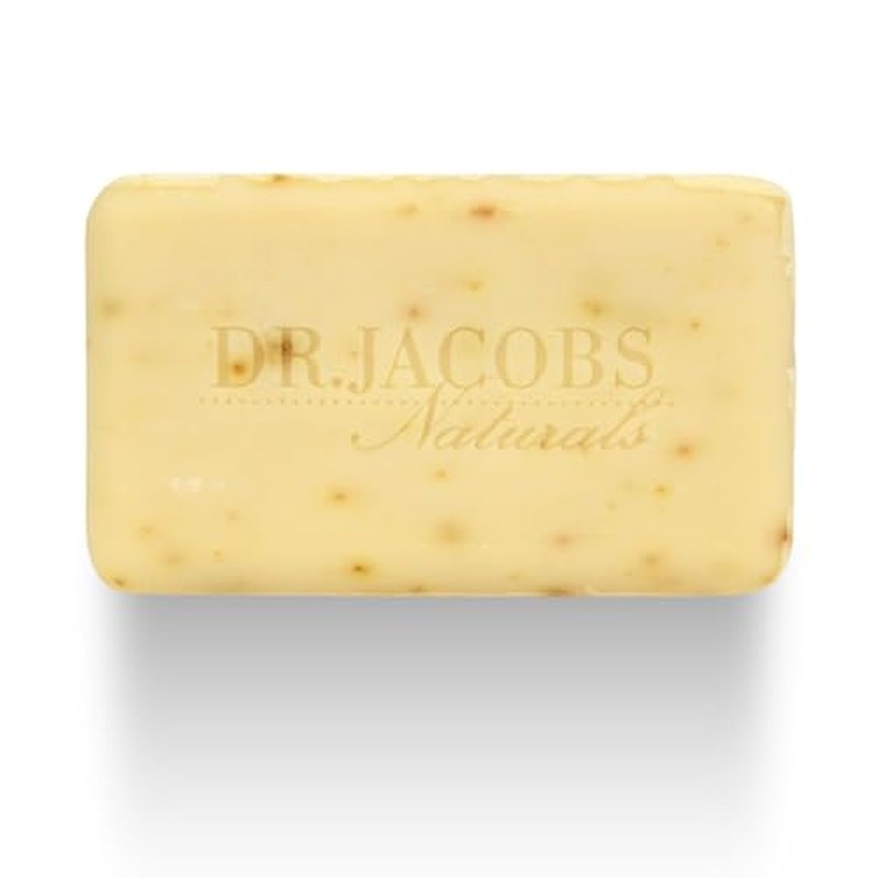 Dr Jacobs Naturals Pure Castile Bar Soap - Triple Milled Loofah Exfoliating Castile Bar Soap, 5 oz. - Free of Parabens, Sulfates, Synthetics, Gluten and GMO (Citrus Crush Cocktail)