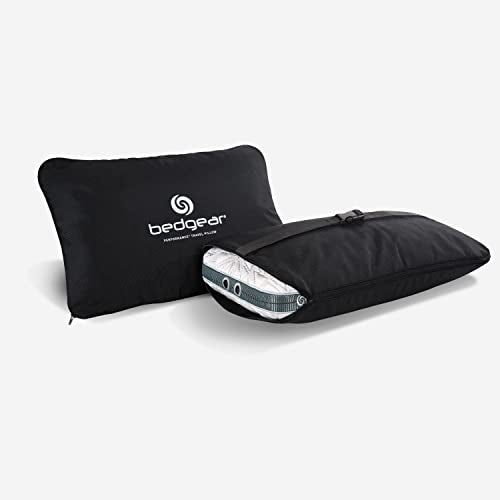 Bedgear Storm Performance Cooling Travel Pillow for Side Sleepers - Medium Support