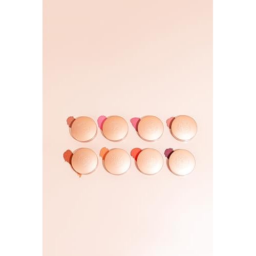 YENSA Super Serum Silk Cream Blush for Cheeks - Buildable Cheek Blush Formulated with Superfoods - Dewy Airbrushed Finish - Nourishing & Hydrating - Silky Cream Formula - Peach Sunset (0.21 oz)