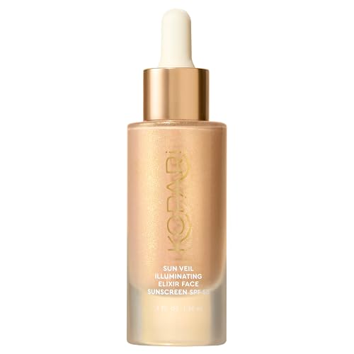 SPF 38 Illuminating Elixir Face Sunscreen with Shea Butter & Mica - Buildable Golden Glow, Lightweight, Vegan, Cruelty-Free - Variation: SPF 38 Illuminating Elixir