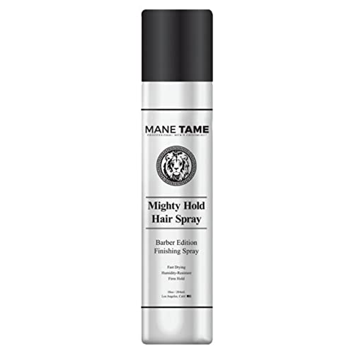 Mane Tame Professional Hair Spray Men 10oz - Firm Hold, Fast Drying, Humidity Resistant
