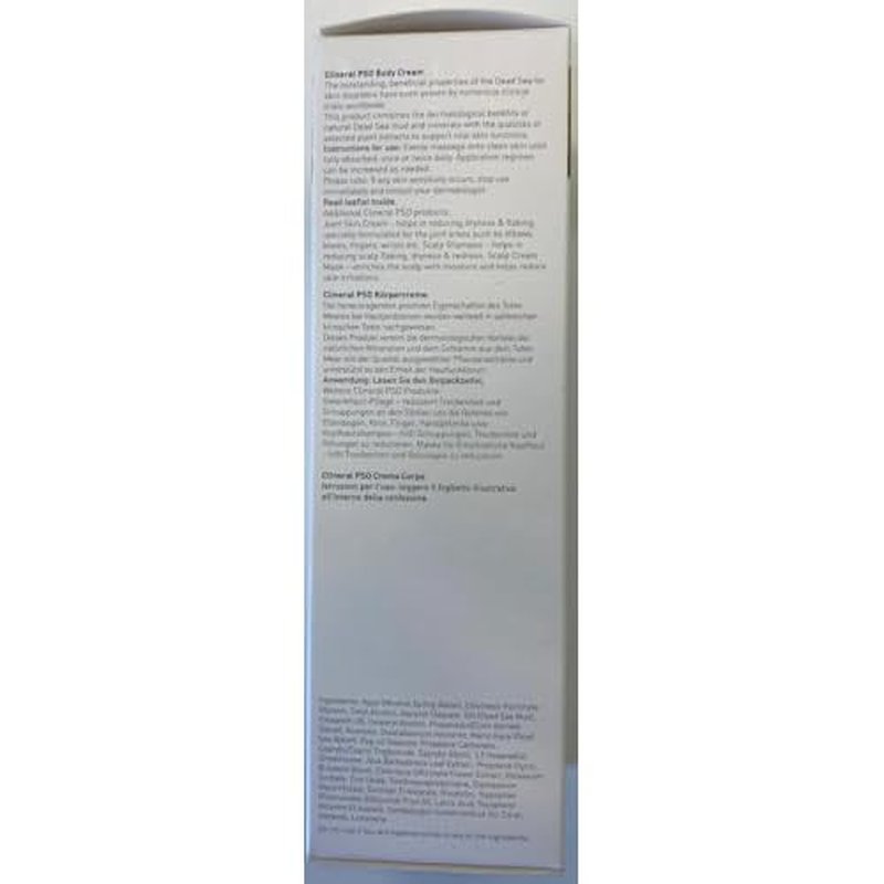 AHAVA Clineral Pso Body Cream - Extra-rich cream to reduce joint skin irritation, alleviates dryness, hydrates & softens, enriched with exclusive Osmoter, Dead Sea Mud & Hippophae Oil, 6.8 Fl Oz