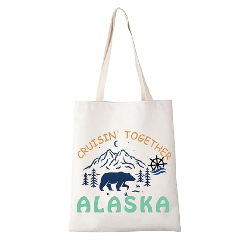 CRUISIN' TOGETHER ALASKA Tote Bag - Family Trip Travel Cosmetic Bag - Alaska Cruise Gift