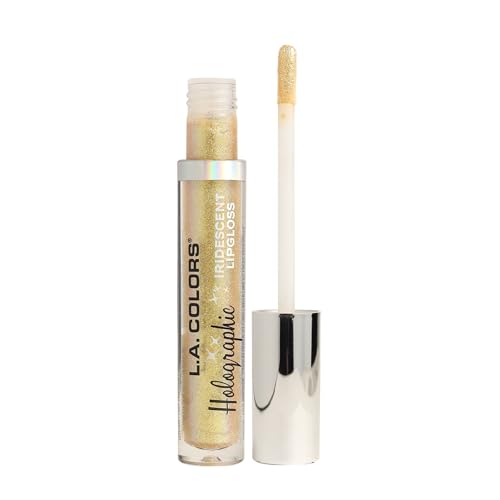 L.A. COLORS Holographic Iridescent Lipgloss, Gold Rush CLG422