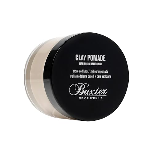 Baxter of California Clay Pomade - Strong Hold, Matte Finish, 2 oz Men's Hair Styling