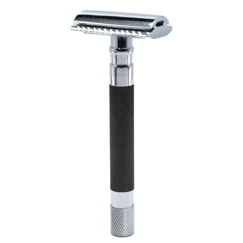 Parker 56R Double Edge Safety Razor - Graphite, Handmade Barber Quality