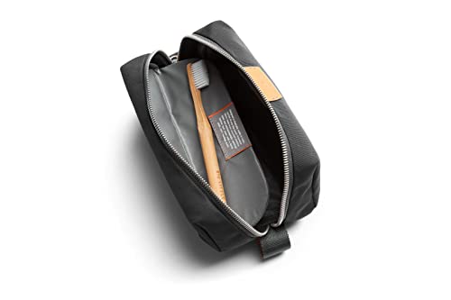 Unisex Water-Resistant Toiletry Bag with Magnetic Toothbrush Sleeve - Bronze, Slate