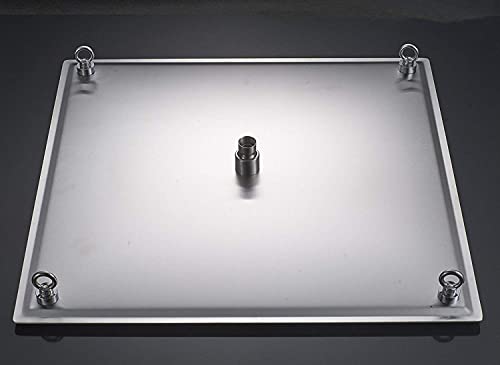 Saeuwtowy 20 Inch Large Rainfall Shower Head Ultra-Thin High Pressure Stainless Steel 03