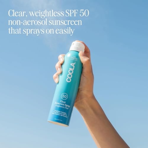 Clear Sunscreen Spray SPF 50 - Water Resistant, Fragrance-Free, 6 Fl Oz