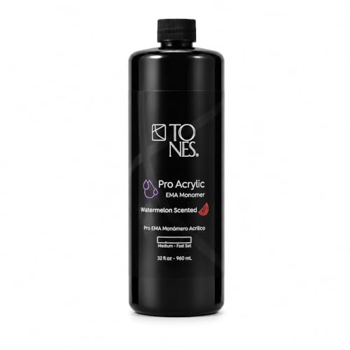 Watermelon Scented EMA Monomer - Odor Neutralizing Acrylic Nail Liquid 32 Fl Oz - Non-Yellowing, Superior Adhesion, MMA-Free, Made in USA