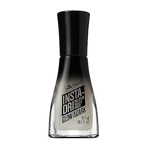 Sally Hansen Insta-Dri, Bat tothe Bone, Quick Dry, Long Lasting, Semi Opaque, Glow in the Dark Nude Nail Polish