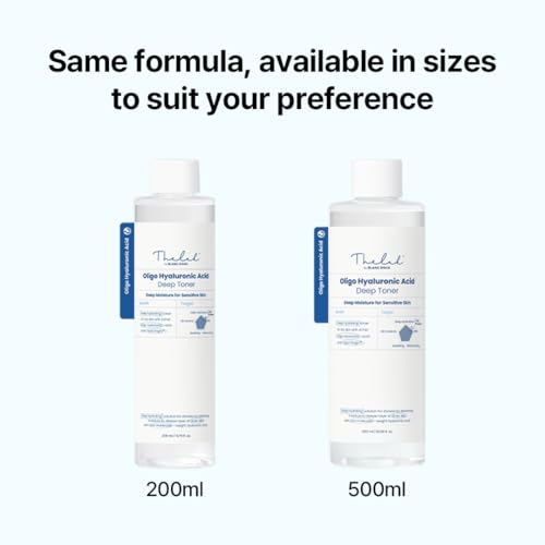 THE LAB by BLANC DOUX Oligo Hyaluronic Acid Deep Hydrating Toner 16.91 Fl Oz – Sensitive Skin, pH Balance, Vegan, Alcohol-Free