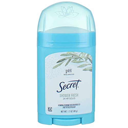 Secret Anti-Perspirant Deodorant Solid Shower Fresh 7-Pack, 1.70 oz Each