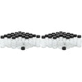 Vivaplex, 24, Clear, 15 ml Glass Bottles, with Lids (Pack of 2)