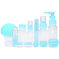 Travel Bottle Set - Refillable - TSA/Airline Approved - 12 Bottles and Jars - 3 Tools (Pipette, Funnel and Mini Spatula) - For Downsized Portions of Your Favorite Cosmetics, Lotions and Creams