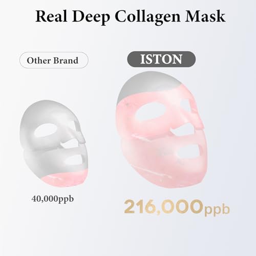 ISTON Collagen Face Mask Duo: 10 Pack Collagen Mask Set