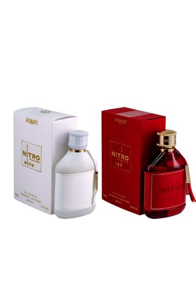 Dumont Nitro Red & White EDP Set – 3.45 fl oz Each, 2-Piece Variation: Fresh