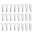 24PCS 30ML/1oz Empty Refillable Cosmetic Squeeze Tube Bottle Containers Jars Pot With Flip Cap For Makeup Shampoo Facial Cleanser Body Cream Shower Gel Liquids Lip Gloss (White)