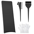 Highlighting Board, Hair Dye Brush, And Hairs Dye Comb 3 PCS, Balayage Board Hair Coloring Paddle Balayage Highlighting Boards with Teeth, Hair-Dye Tools Highlightings Paddle for Barber Salon, Black
