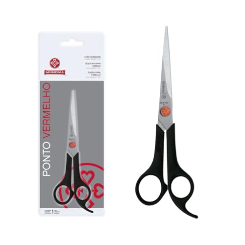 Mundial 663-7 Red Dot 7.5-Inch Stainless Steel Barber Shears Pack of 2