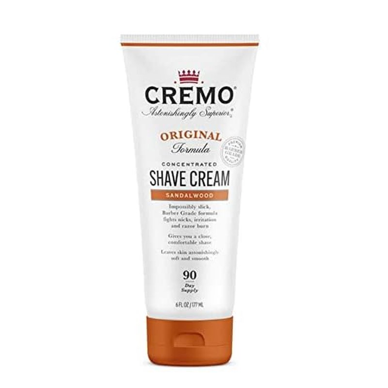 Cremo Barber Grade Sandalwood and Silver Water & Birch Shave Creams, Ultra-Slick Shaving Cream for Men Fights Nicks, Cuts and Razor Burn, 2 x 6 Fl Oz