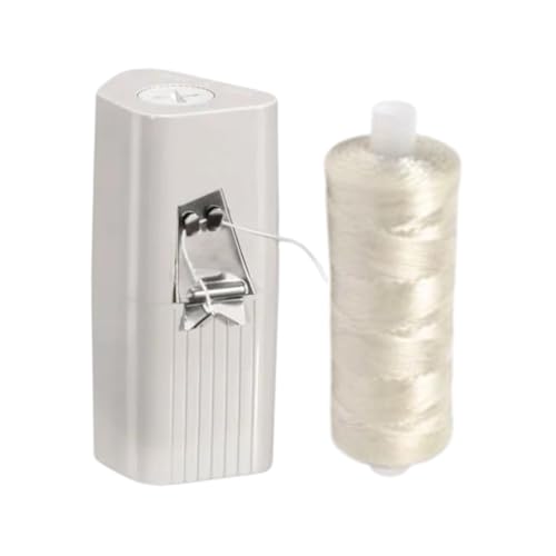 Refillable Dental Floss Dispenser with Mint Waxed Floss - 200 Yards Jumbo Refill Set