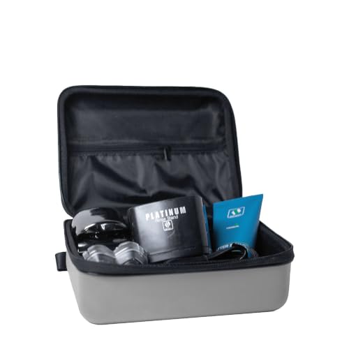 Travel Shaving Kit Case - Durable Silver Protective Organizer
