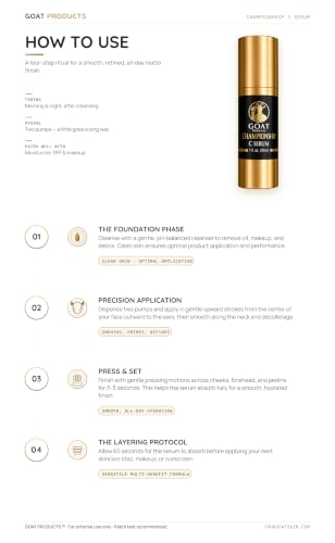 Vitamin C Face Serum with Hyaluronic Acid & Caffeine - Brightening & Anti-Aging, 1 fl oz
