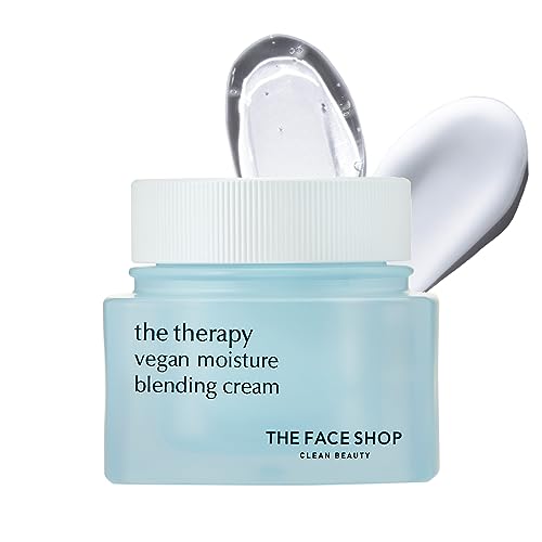 The Face Shop Vegan Moisture Blending Cream & Gel - Hydrating 2-in-1 Face Moisturizer