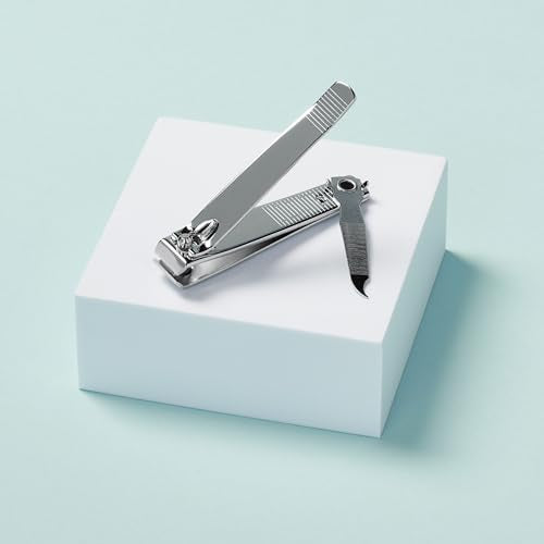 Diane D909 Stainless Steel Straight Edge Toenail Clipper with Fold-Out File - 36 Pack Bulk