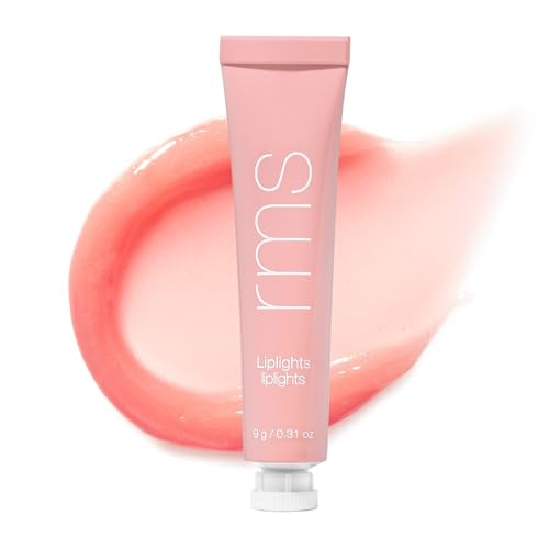 RMS Beauty Liplights Cream Lip Gloss ? Sheer Hydrating Lip Gloss with High Shine | Lightweight Non-Sticky Formula | Universal Shade for All Skin Tones