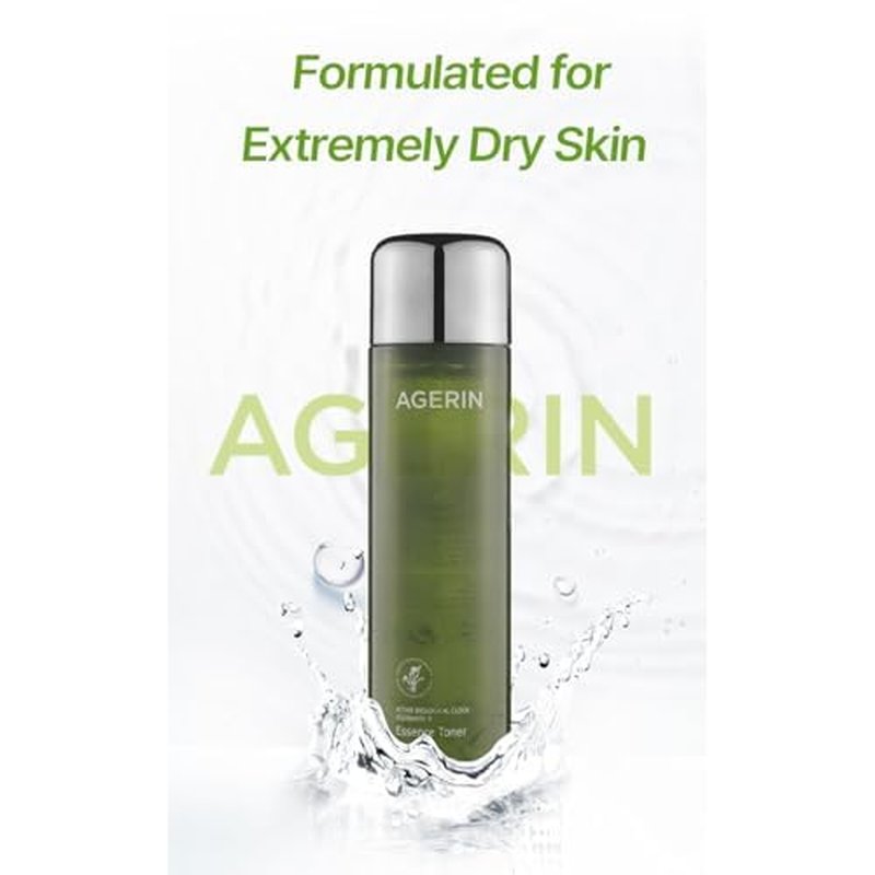 Essence Toner with Ageratum for Sensitive and Dry Skin, Anti-Itch, Steroid Free, Skin Trouble Care, Calming Skin, Refreshing, Hydrating, Purifying, Cruelty Free, Vegan (4.39 Ounces)